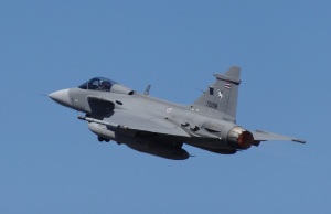 RTAF SAAB Jas 39 Gripen departing Darwin